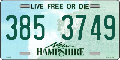 NH license plate 3853749