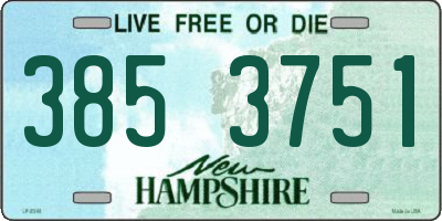 NH license plate 3853751