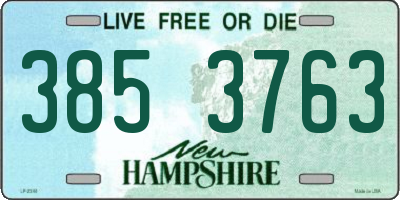 NH license plate 3853763