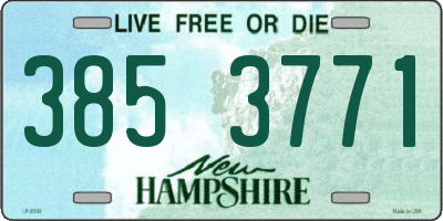 NH license plate 3853771