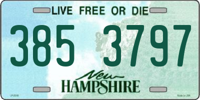 NH license plate 3853797