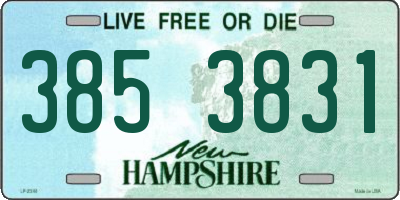 NH license plate 3853831