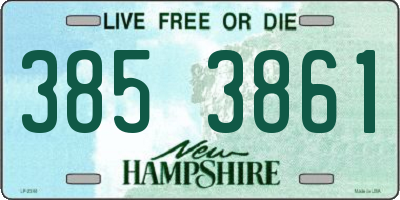 NH license plate 3853861