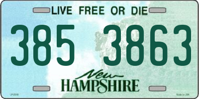 NH license plate 3853863