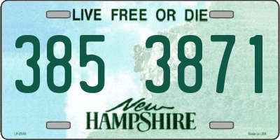 NH license plate 3853871