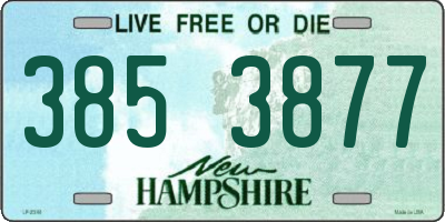 NH license plate 3853877