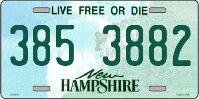 NH license plate 3853882