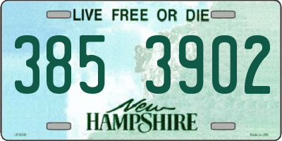 NH license plate 3853902