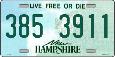 NH license plate 3853911