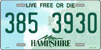 NH license plate 3853930