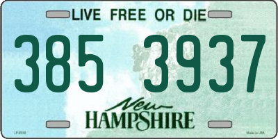 NH license plate 3853937