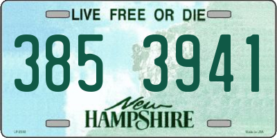 NH license plate 3853941