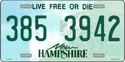 NH license plate 3853942