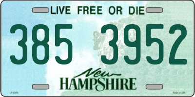 NH license plate 3853952