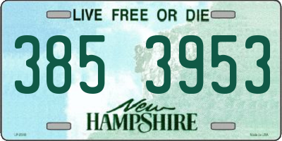 NH license plate 3853953