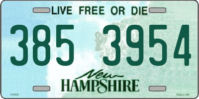 NH license plate 3853954