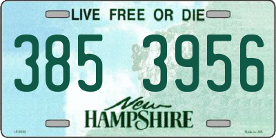 NH license plate 3853956