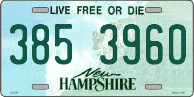 NH license plate 3853960