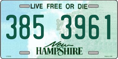 NH license plate 3853961