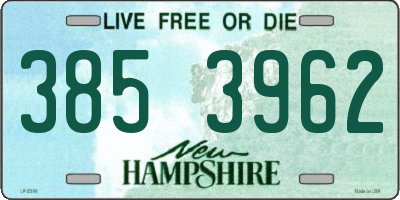 NH license plate 3853962