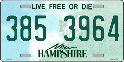 NH license plate 3853964