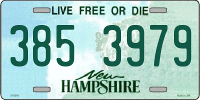 NH license plate 3853979