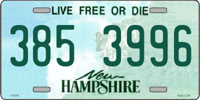 NH license plate 3853996