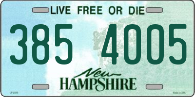 NH license plate 3854005