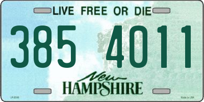 NH license plate 3854011