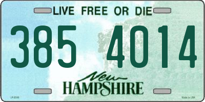 NH license plate 3854014