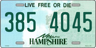 NH license plate 3854045