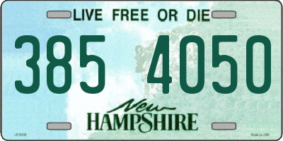 NH license plate 3854050