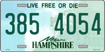 NH license plate 3854054