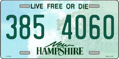 NH license plate 3854060