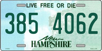 NH license plate 3854062