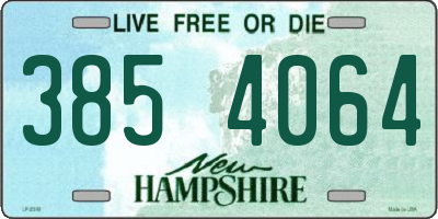 NH license plate 3854064
