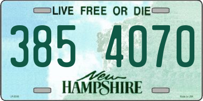 NH license plate 3854070