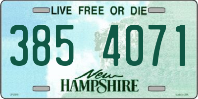 NH license plate 3854071