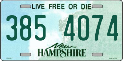 NH license plate 3854074