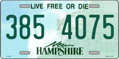 NH license plate 3854075