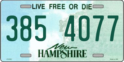 NH license plate 3854077