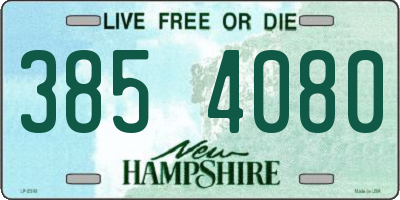 NH license plate 3854080