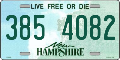 NH license plate 3854082