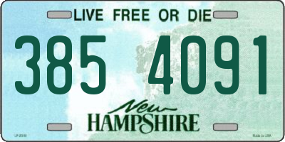 NH license plate 3854091