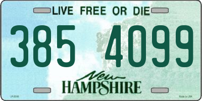 NH license plate 3854099