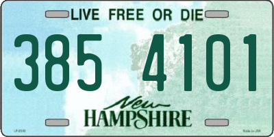 NH license plate 3854101