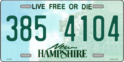NH license plate 3854104