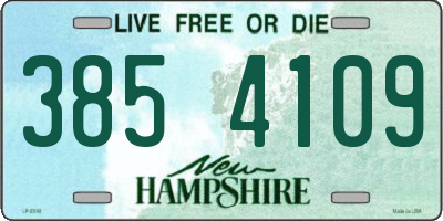 NH license plate 3854109