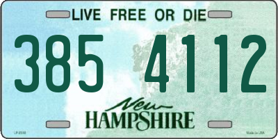 NH license plate 3854112