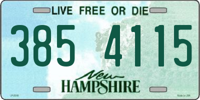 NH license plate 3854115
